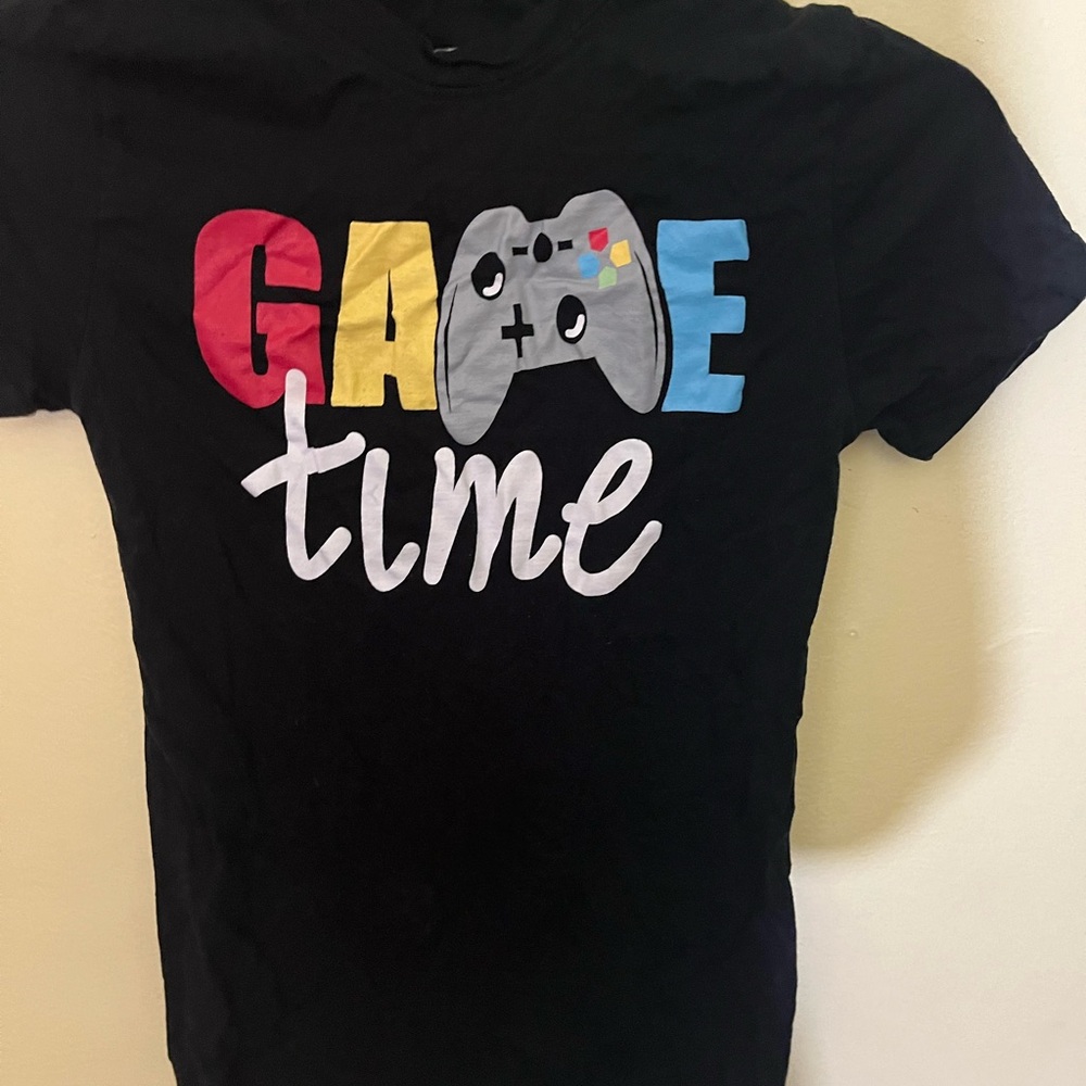 Brooklyn Vertical Game Time Black T-Shirt Boys 10/12